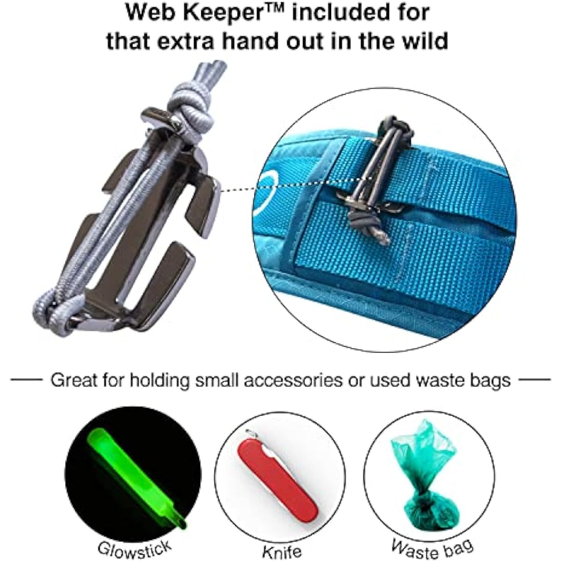 Kurgo RSG Hands-Free Dog Walking Belt – Adjustable MOLLE Utility Belt