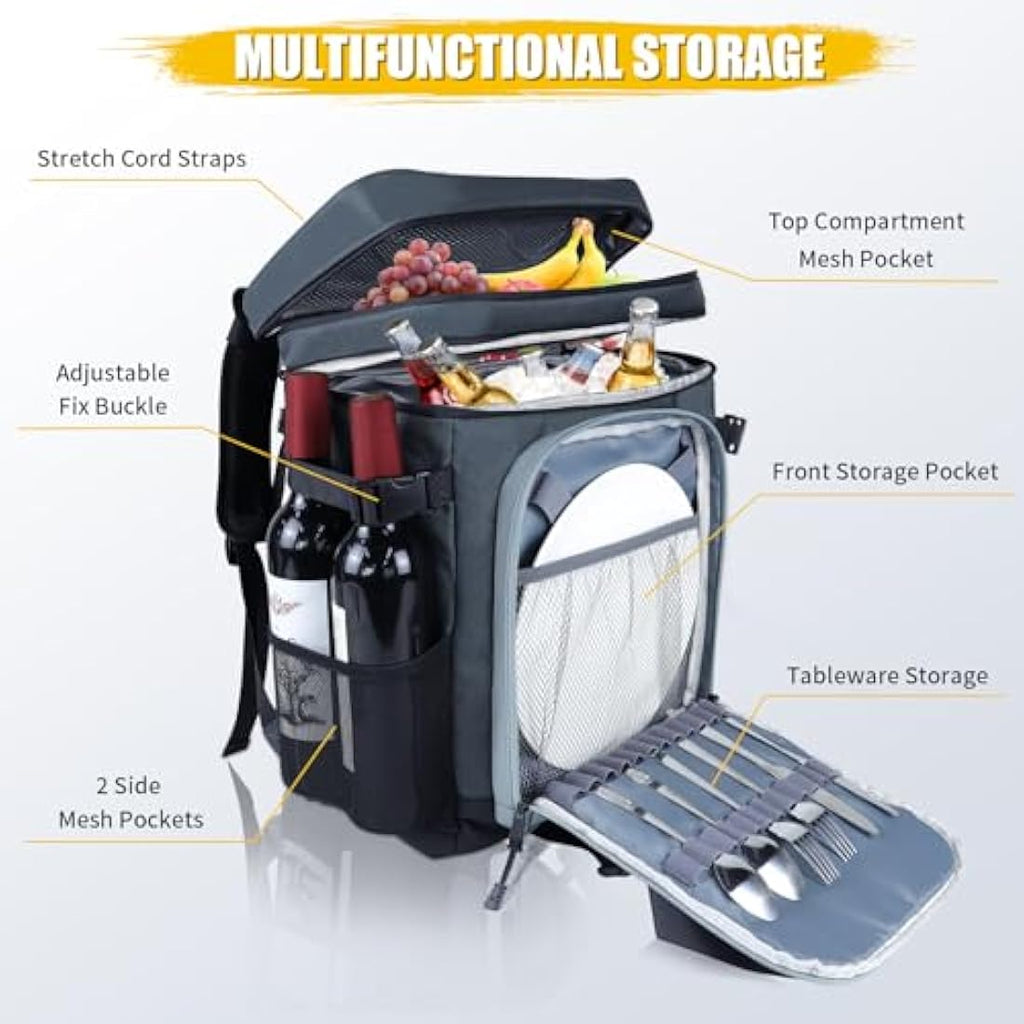 Jolof Store Insulated Cool Backpack | 30L Large Thermal Picnic Bag