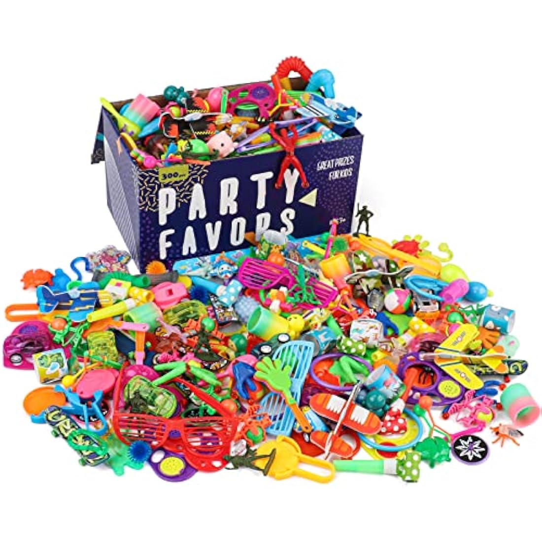 Jolof Store 300PCS Party Bag Fillers | 34 Kinds of Kids Toy Assortment