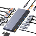 14-in-1 USB C Docking Station | Quad Display 8K 4K HDMI