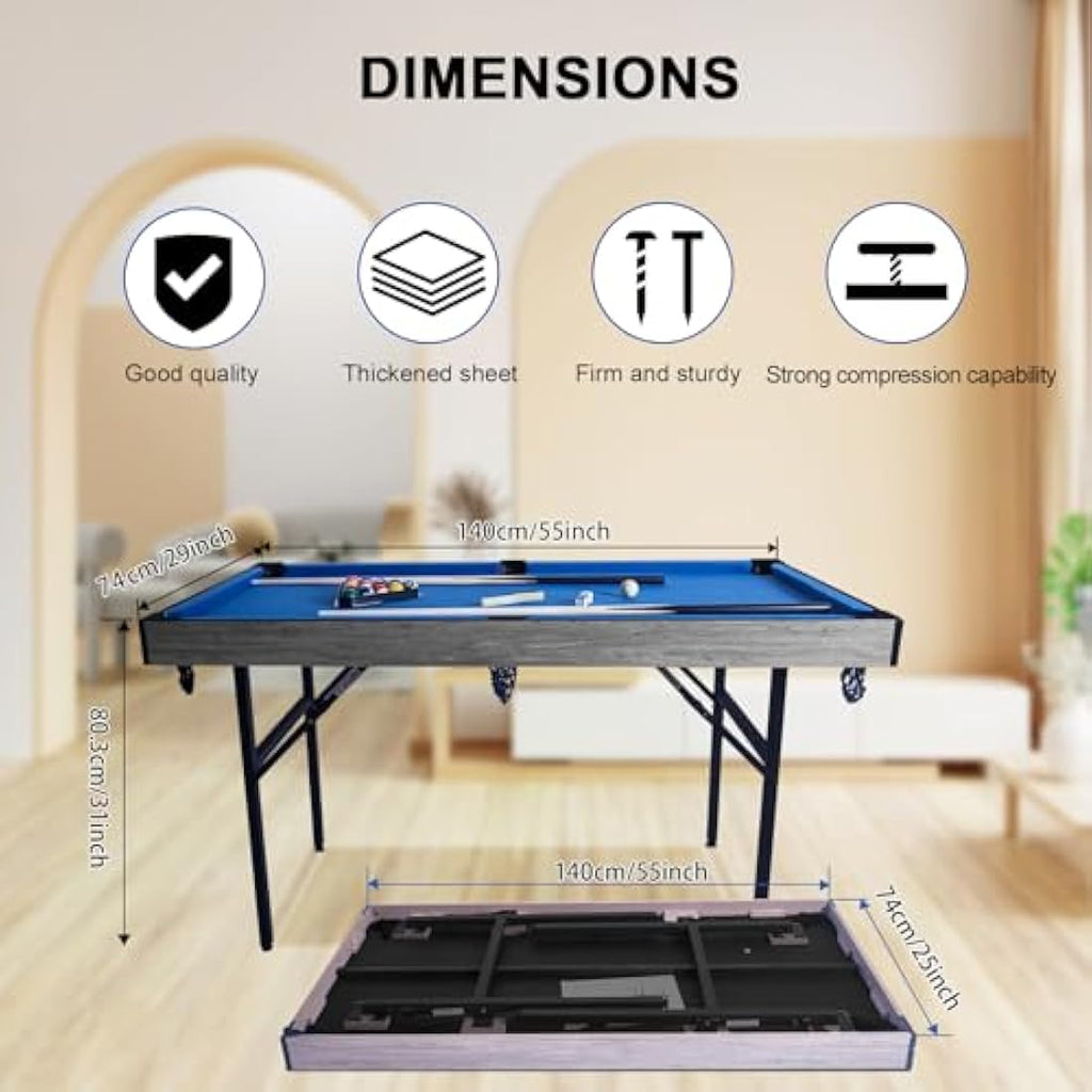 Jolof Store Multi-Game Table – Foldable Space-Saving Game Center