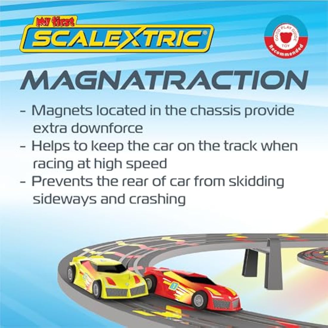 Scalextric My First Racing Track Set – Mains Powered Micro Slot Car Toy