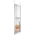 Dripex Full Length Over Door Mirror | 110x33cm Toughened Glass Silver