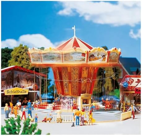 Faller 140315 Chairoplane HO Scale Building Kit | Miniature Amusement