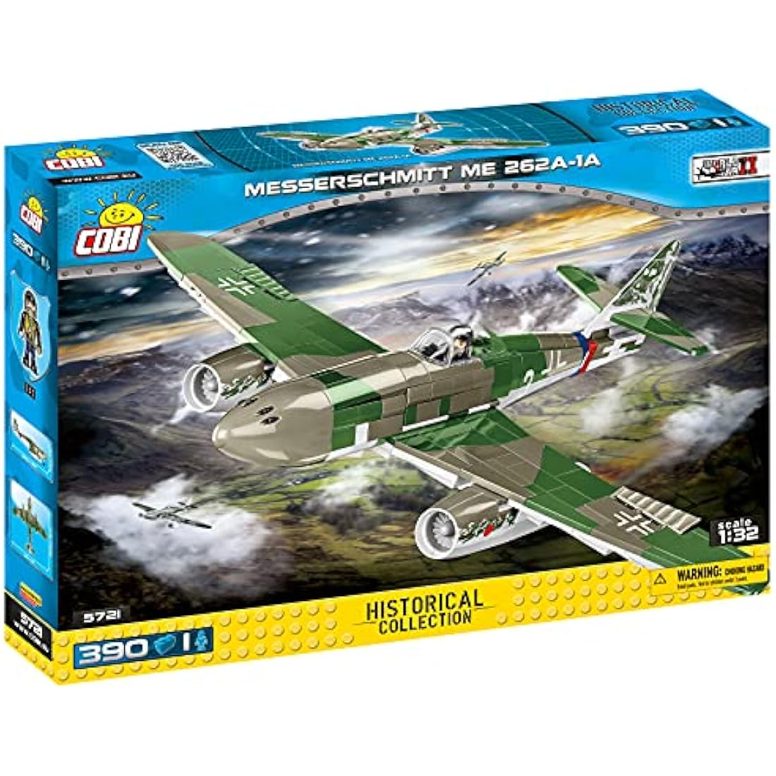 COBI Messerschmitt ME 262A-1A Building Blocks Model Kit - 390 Pieces
