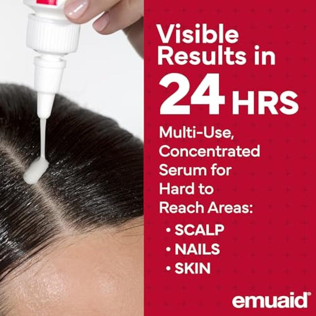 EMUAIDMAX First Aid Serum – Natural Eczema & Psoriasis Relief, 1 oz