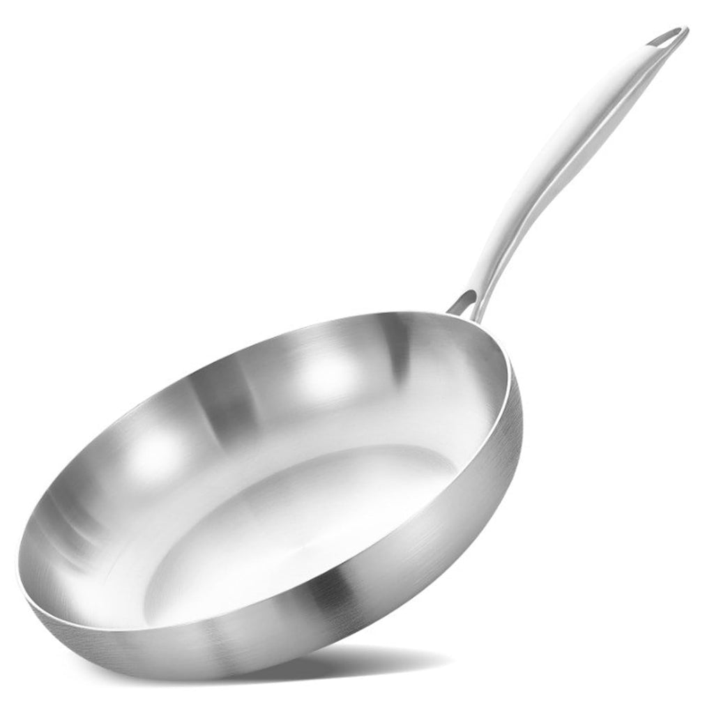 Inqibee 30 CM Tri-Ply Stainless Steel Frying Pan with Lid | Induction