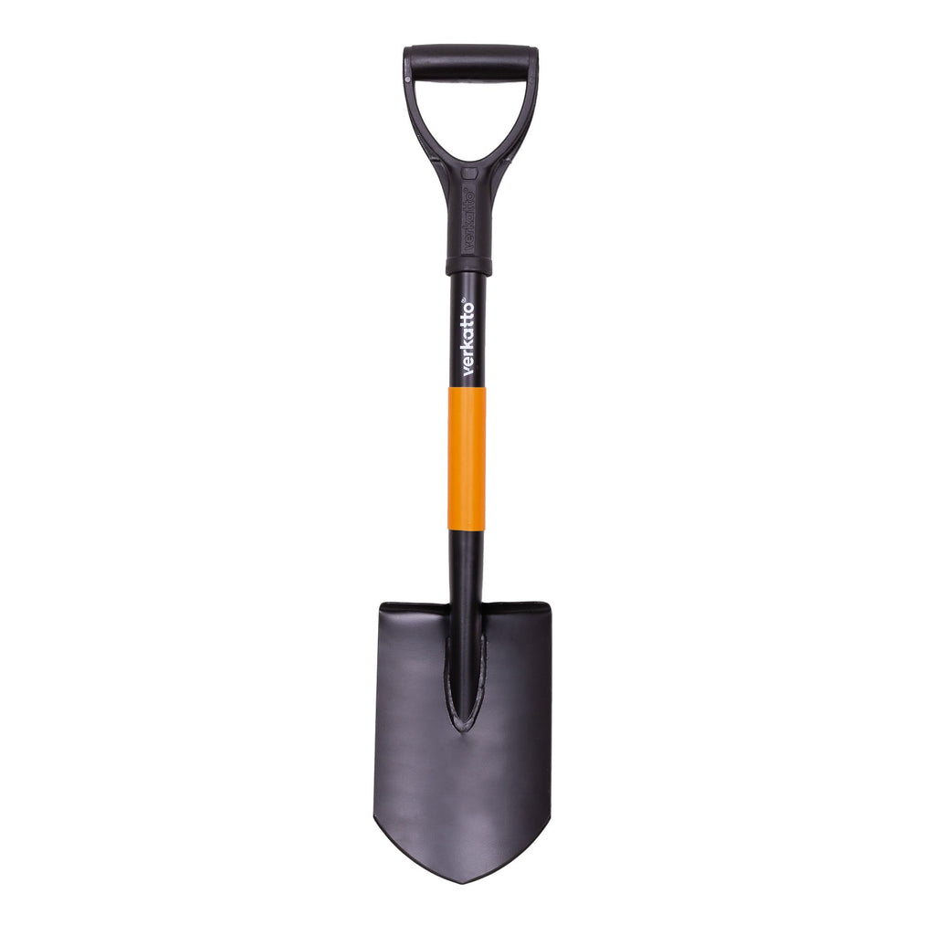 MIVOS Mini Pointed Spade – 75cm Hardened Steel Shovel with D-Handle