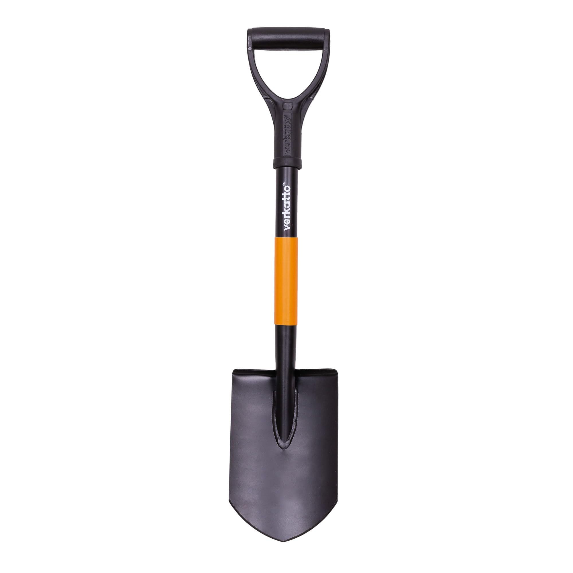 MIVOS Mini Pointed Spade – 75cm Hardened Steel Shovel with D-Handle