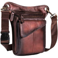 Leather Waist Pack – Unisex Minimalist Travel Belt Bag