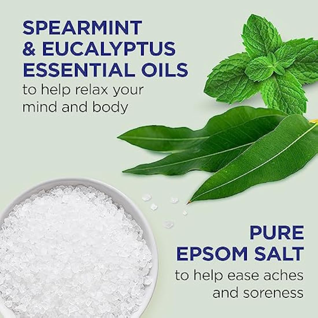 Dr Teal's Epsom Salt Soaking Solution – Eucalyptus & Spearmint, 3lb