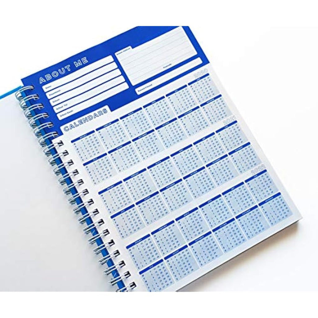 Silvine A4 Teacher's Academic Planner – 6 Period Hardback, Blue