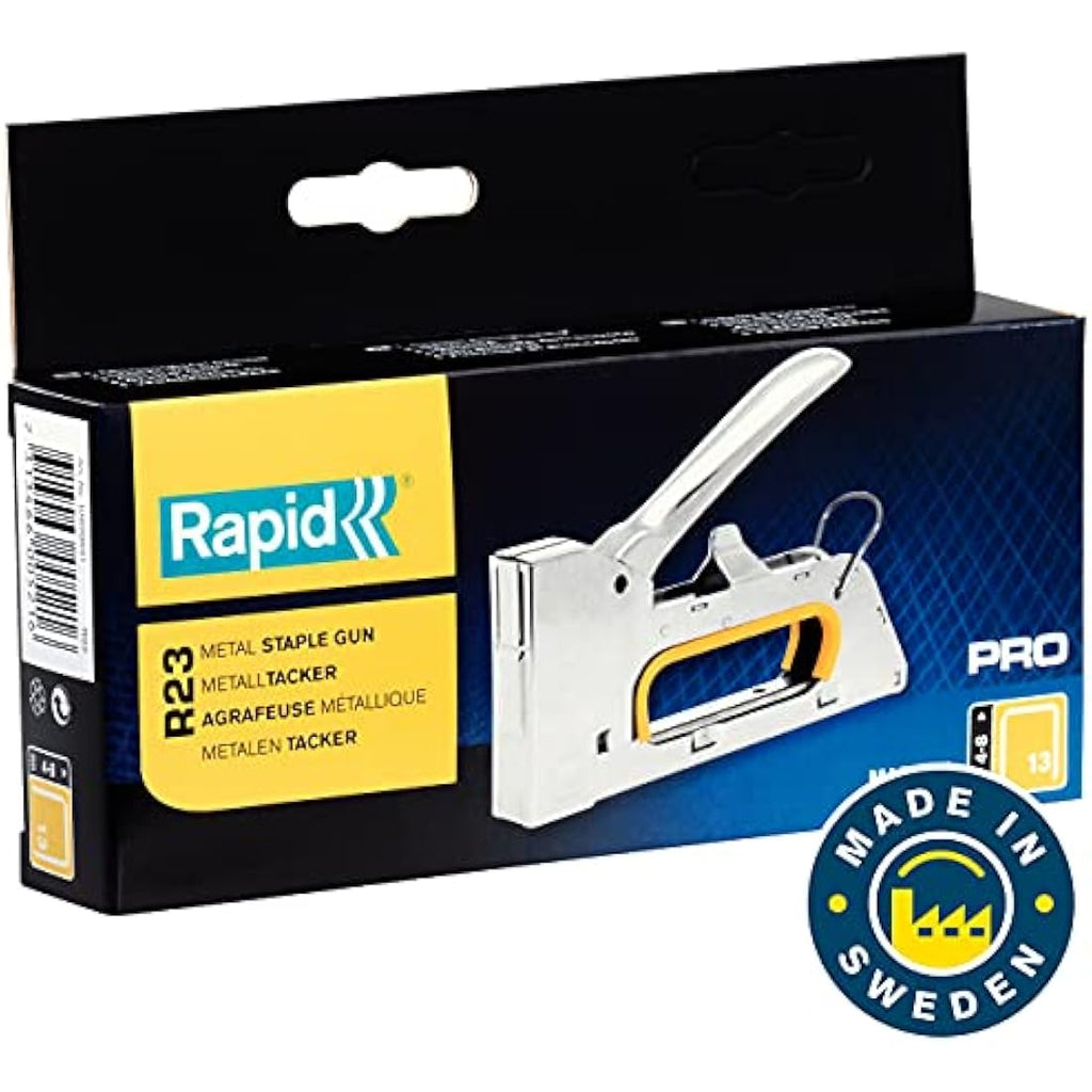 Rapid PRO R23 Heavy Duty Manual Staple Gun | All-Steel Upholstery Tool