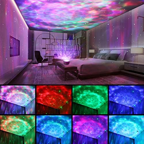 Bozhihong Galaxy Star Projector - LED Night Light with Remote & Music