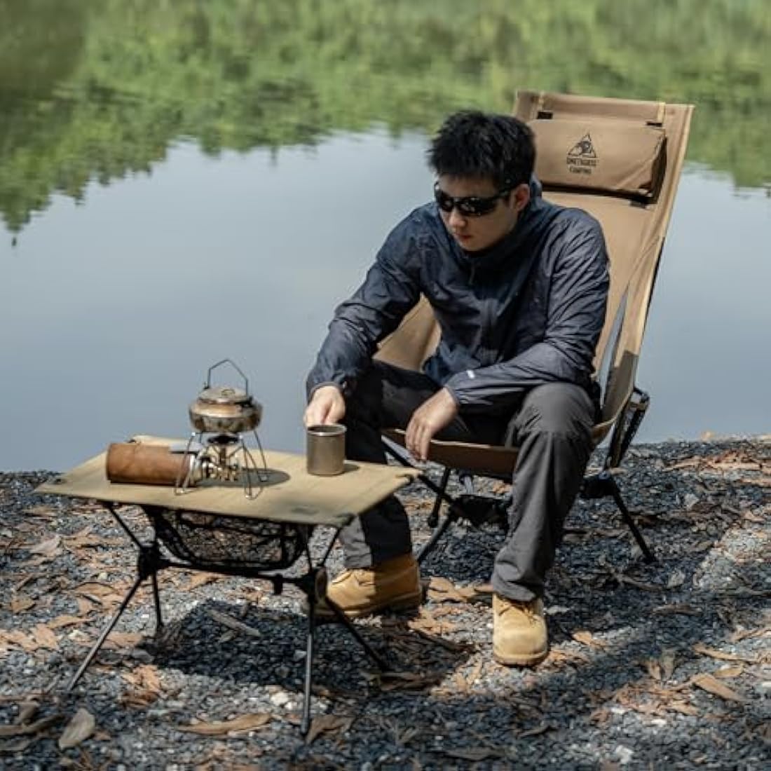 OneTigris Tigerblade High Back Camping Chair | Heavy Duty Folding Seat