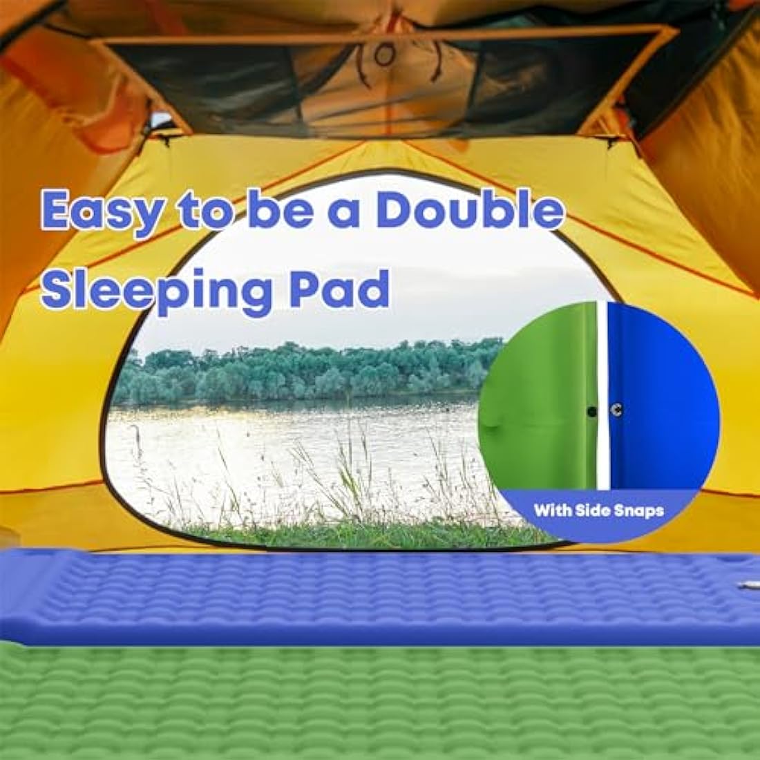 MAMBAKOTR Camping Sleeping Pad – Extra Thick Inflatable Mattress with Pump