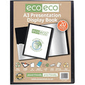 Jolof Store A3 Presentation Display Book – 20 Pocket Recycled Art Folder