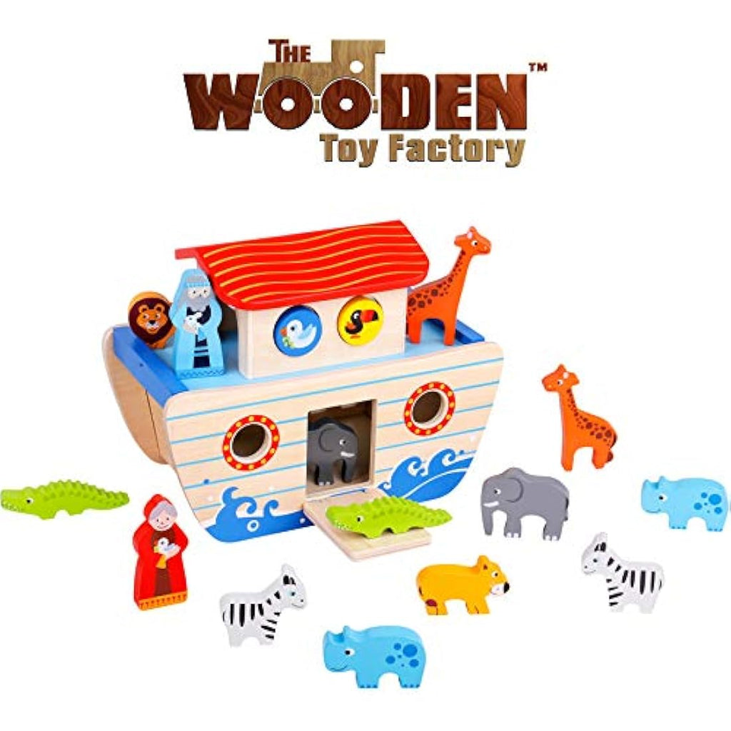 The Wooden Toy Factory Noah's Ark Shape Sorter - Educational Playset