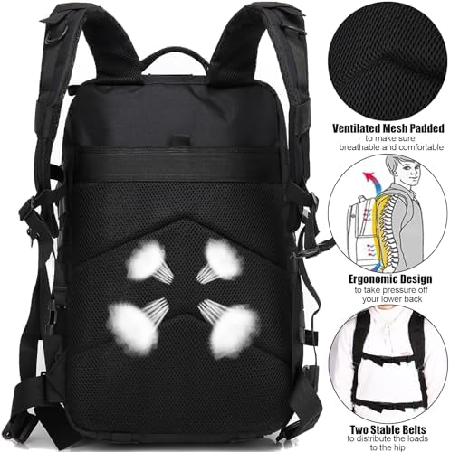 45L Military Tactical Backpack – Molle Assault Rucksack