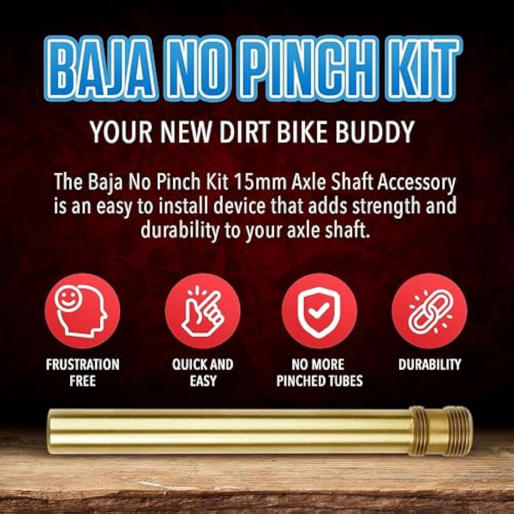 Baja No Pinch 17mm Axle Shaft Accessory Kit for Dirt Bike Tyre Changer