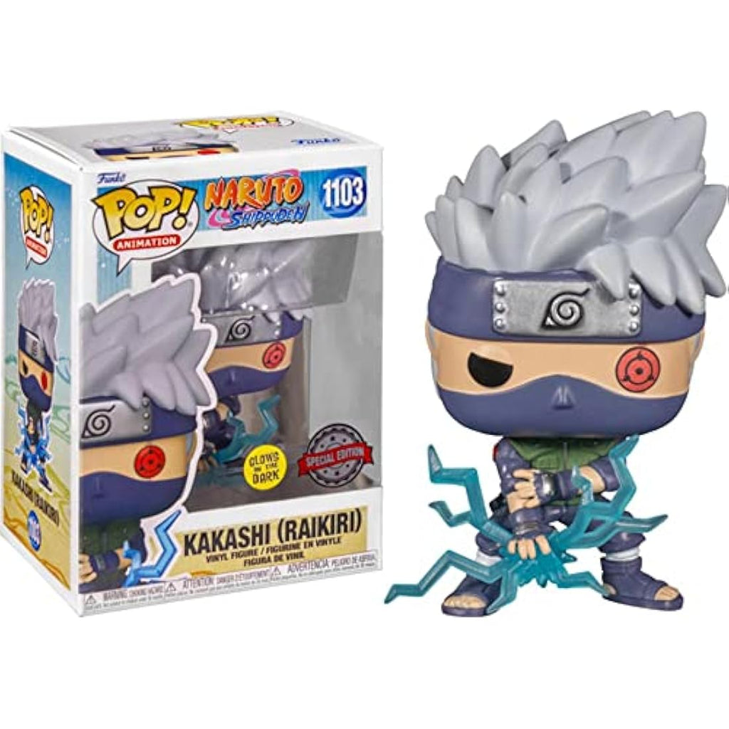 Funko POP Naruto Shippuden Kakashi Raikiri Glow Vinyl Figure Exclusive