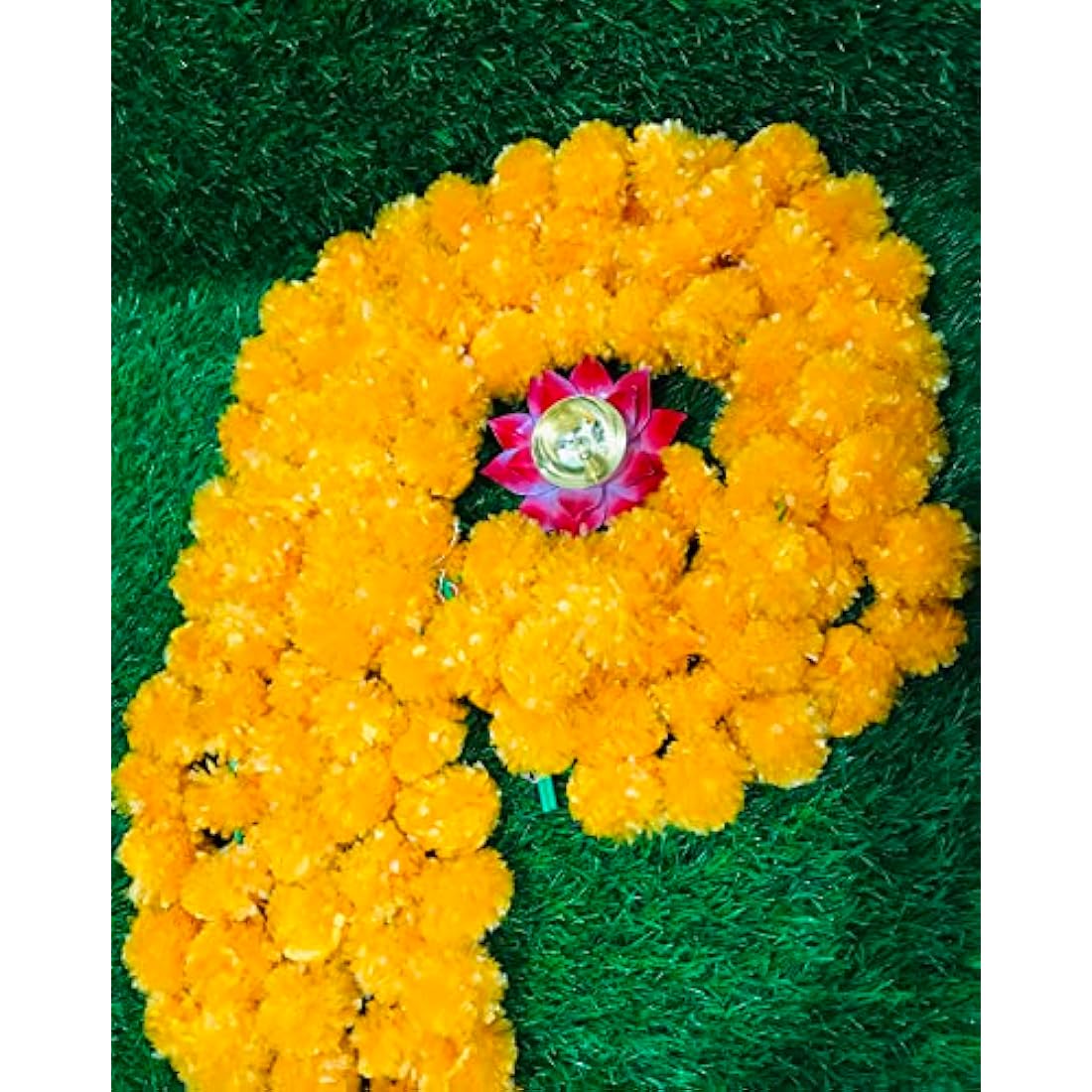 Artificial Marigold Garland - 5 Pack Orange Indian Wedding Decor