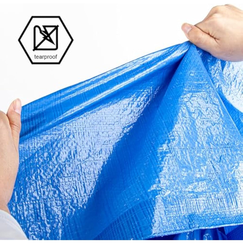 Blue Poly Tarp – 12x30 Ft Waterproof Protective Cover