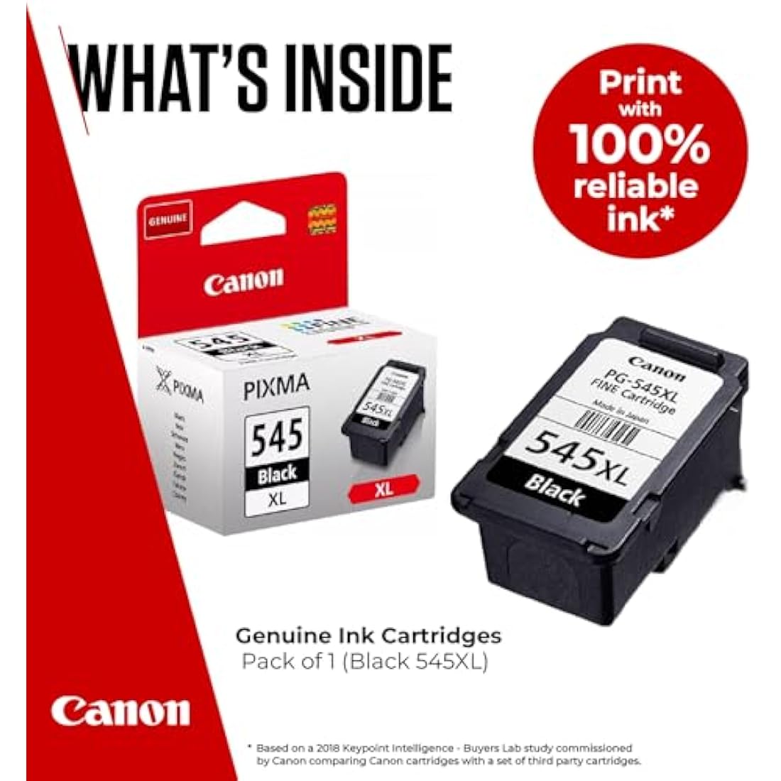 Canon PG-545XL High Yield Genuine Black Ink Cartridge | 400 Pages