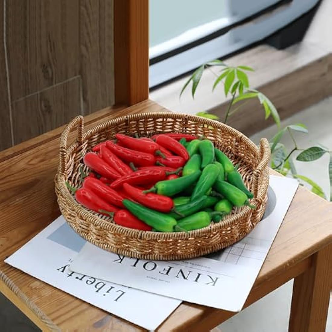 60PCS Artificial Mini Hot Chili Peppers for Kitchen Decor