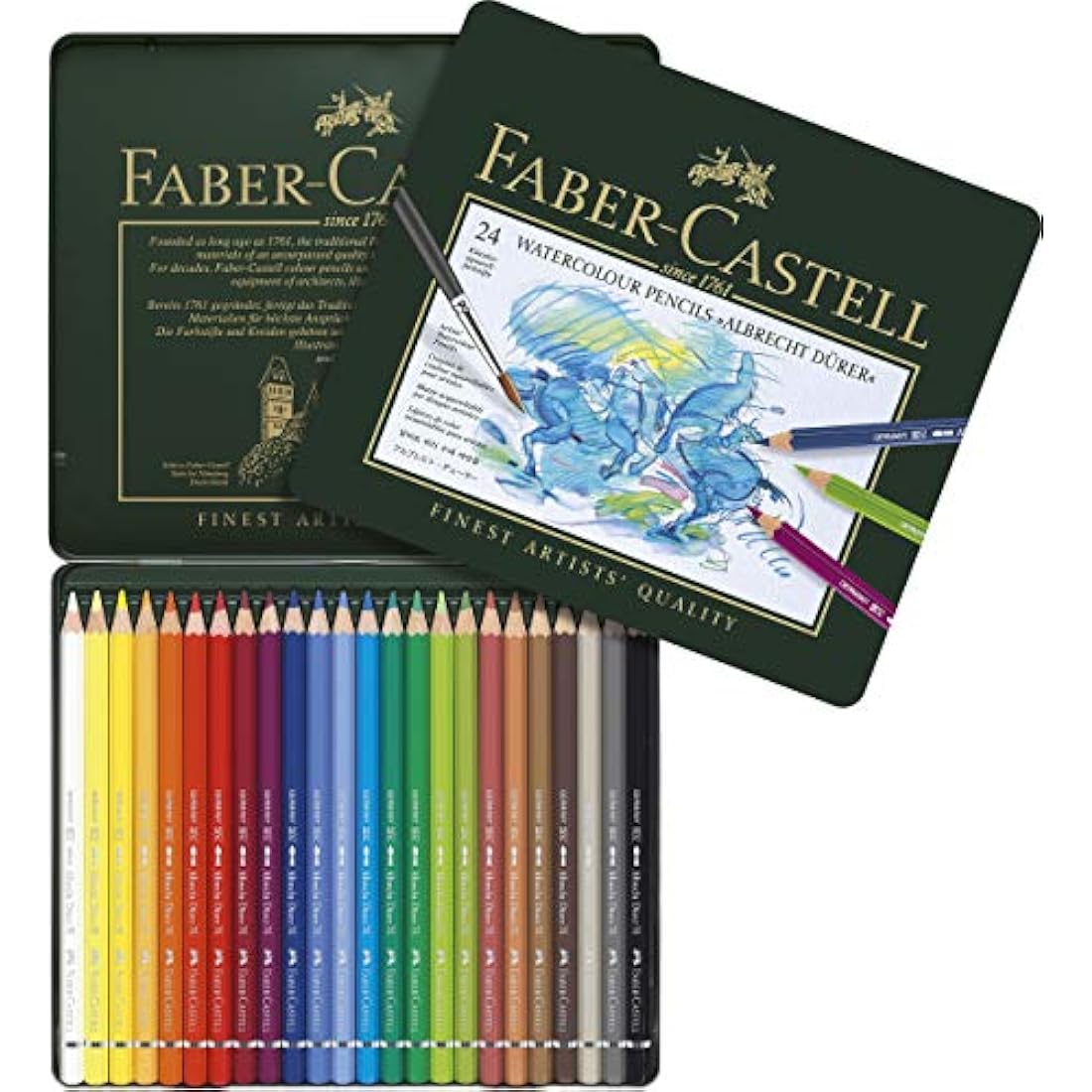 Faber-Castell Albrecht Dürer Watercolour Pencil Set with Water Brush