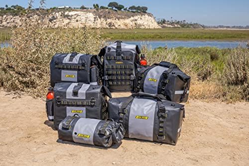 Nelson-Rigg Hurricane Waterproof Backpack & Tail Pack - 30L Black/Gray
