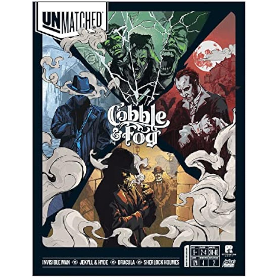 Unmatched: Cobble & Fog Board Game – Strategy Miniature & Card Game