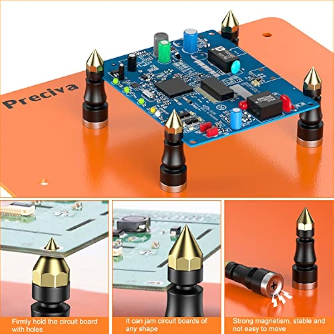 Preciva Magnetic Helping Hands Soldering Station | 4 Flexible Arms