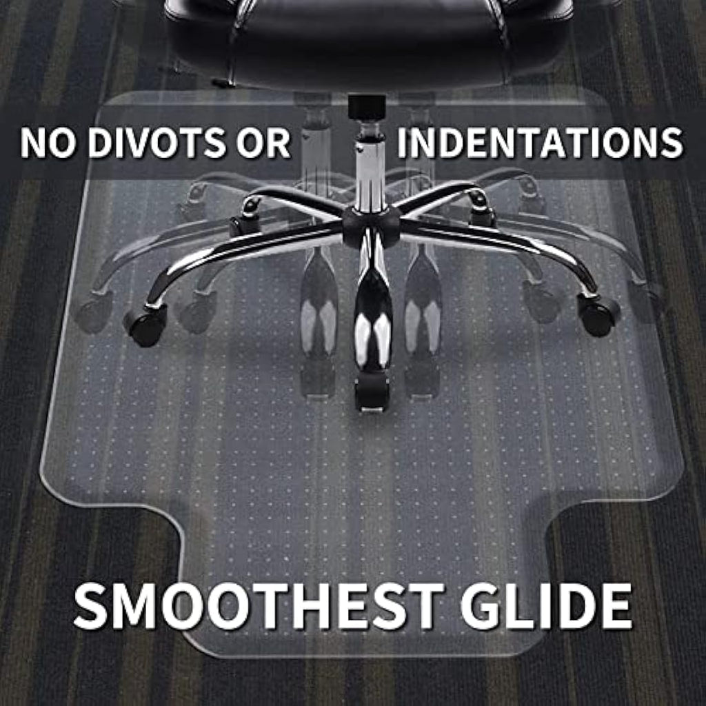 Office Chair Mat for Carpet | 120x90cm Heavy Duty PVC