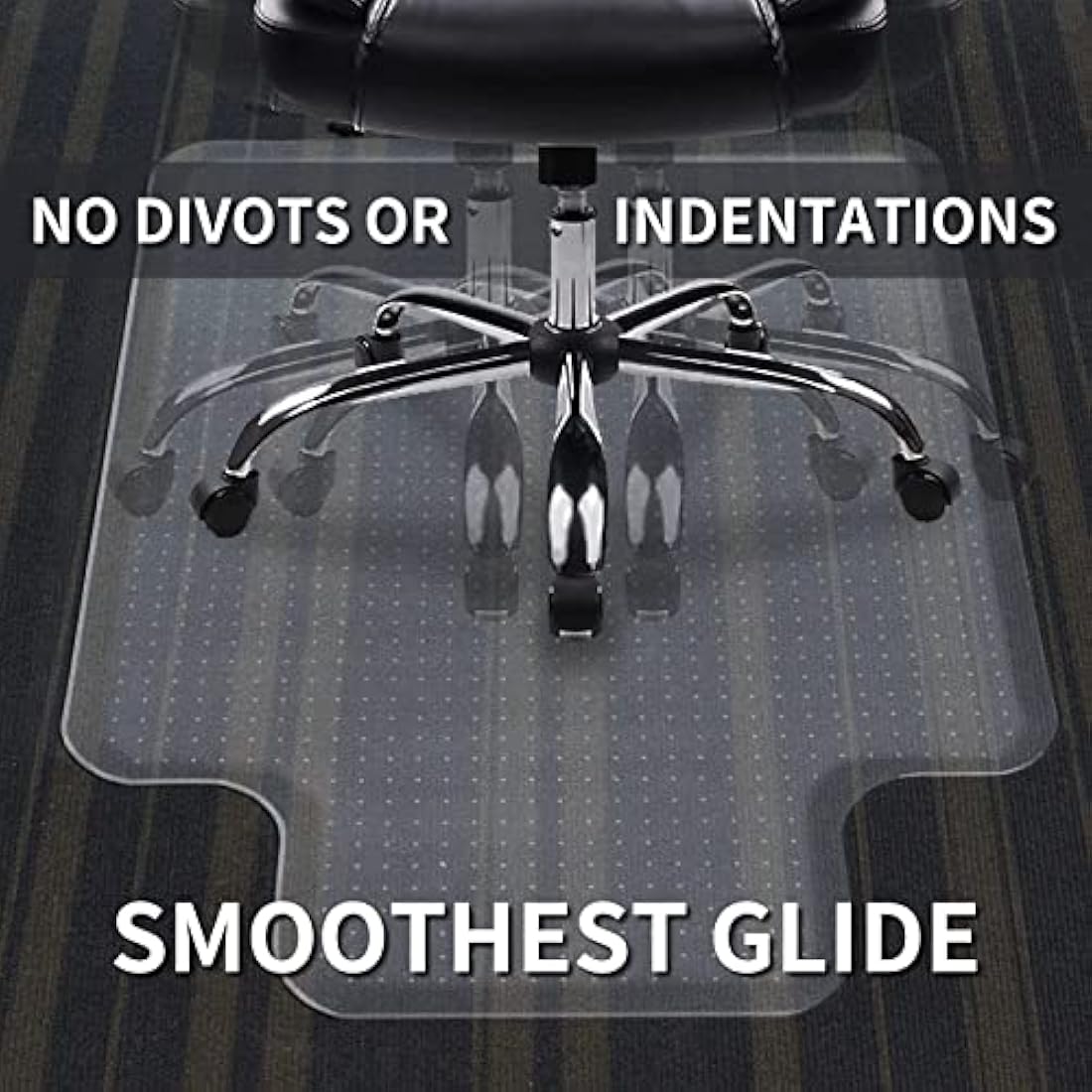 Office Chair Mat for Carpet | 120x90cm Heavy Duty PVC