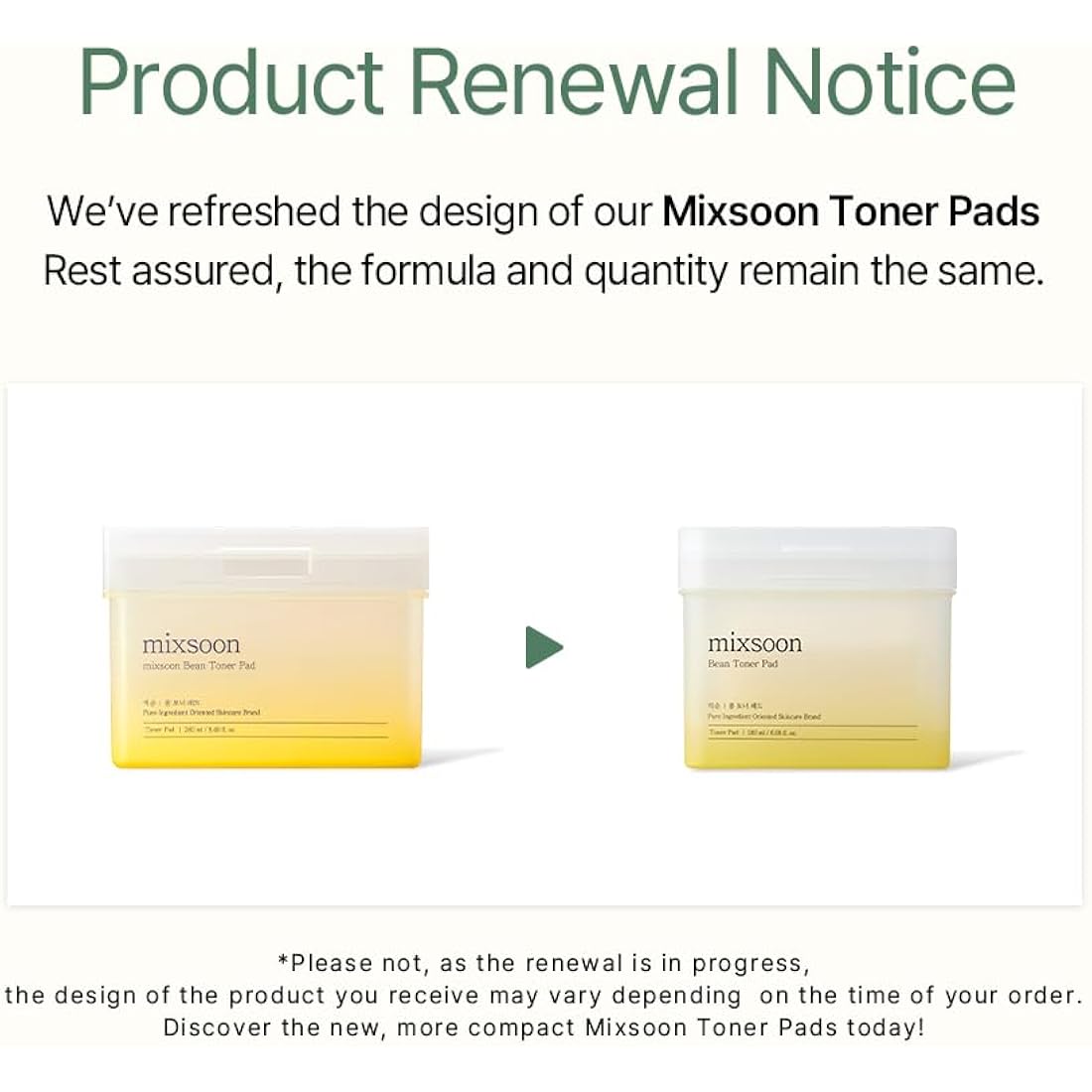 mixsoon Bean Toner Pad | Moisturizing & Elasticity Cotton Pads (70 Sheets)