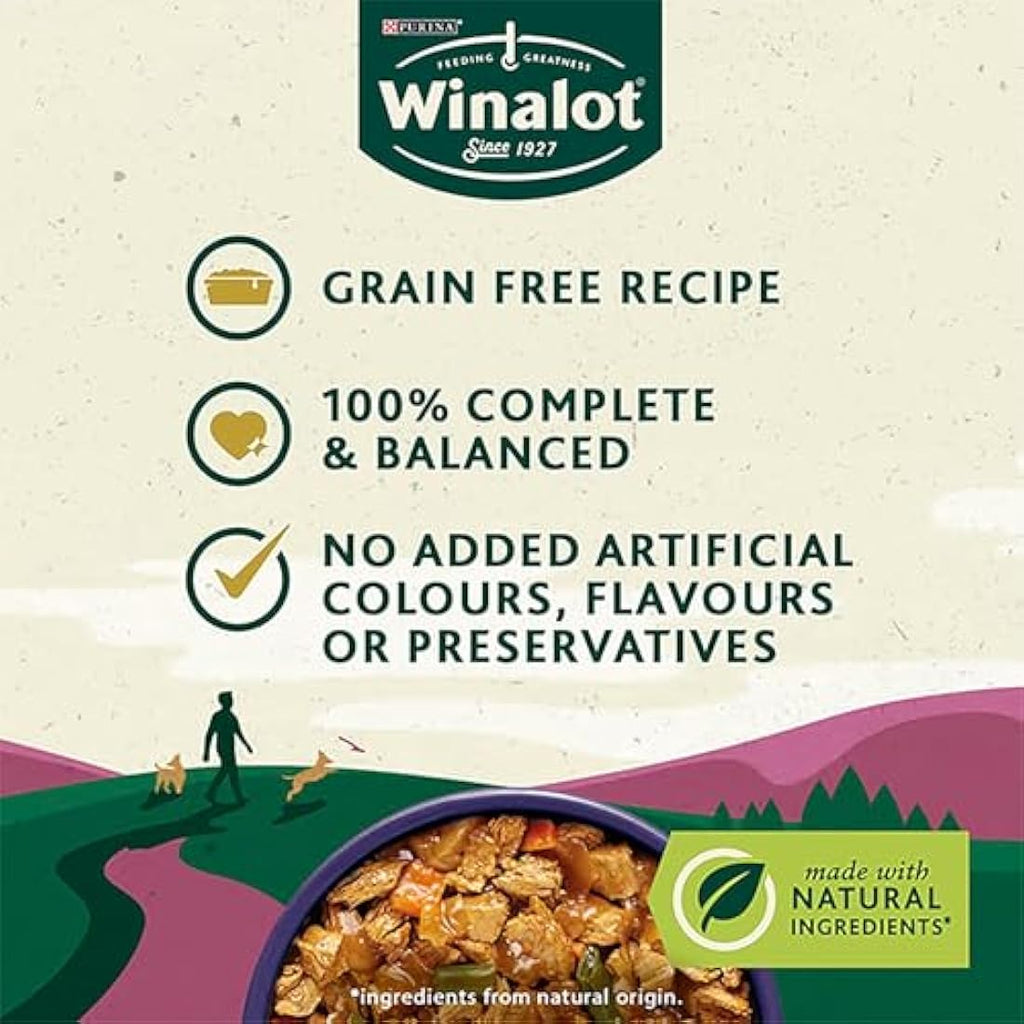 Winalot Meaty Chunks Mixed in Jelly Wet Dog Food - 80 x 100g Pouches