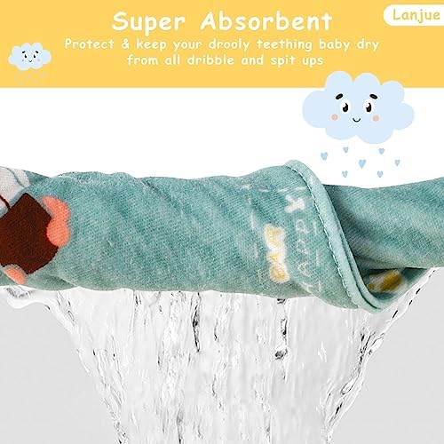 Baby Bandana Dribble Bibs | 10-Pack Absorbent Cotton Bibs