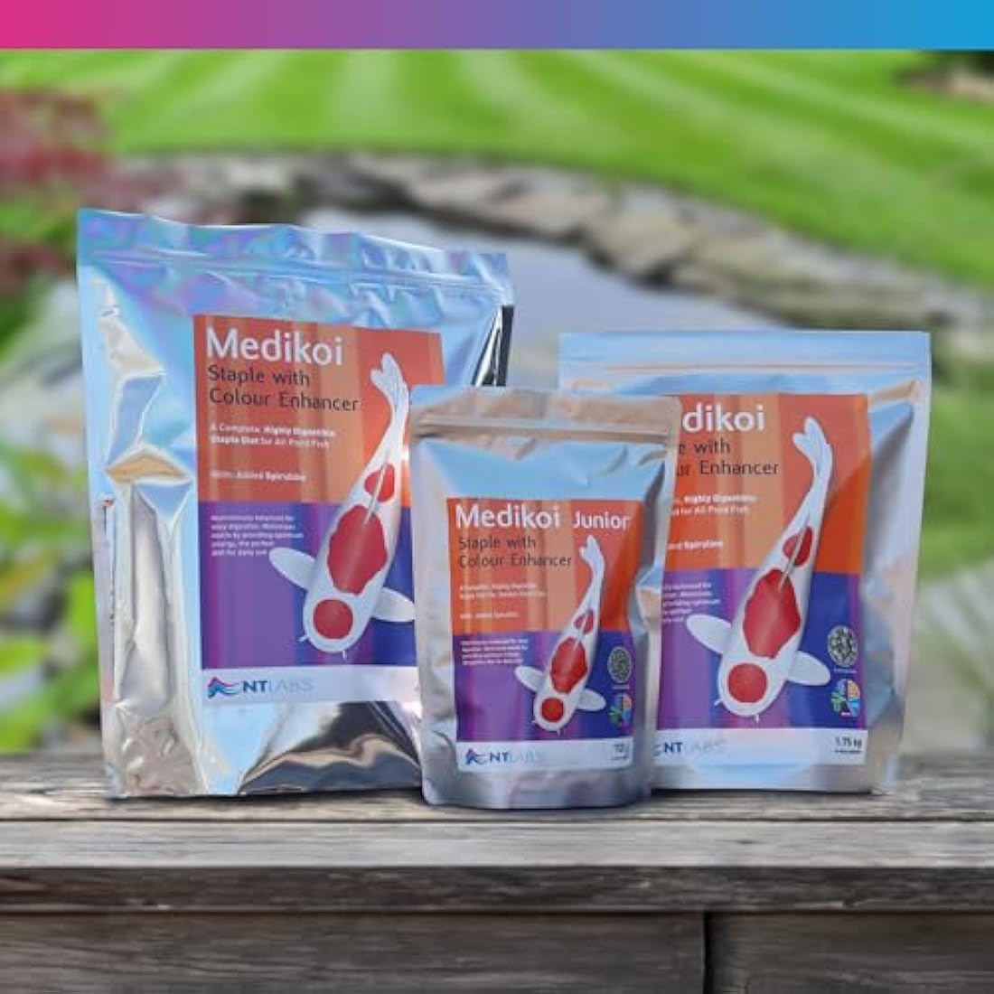 NT Labs Medikoi Staple Pond Fish Food | Colour Enhancer (3kg, 6mm)