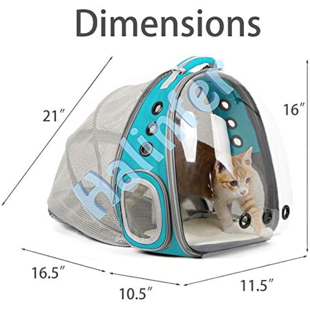 Interfashioner Expandable Cat Bubble Backpack – Clear Pet Travel Carrier