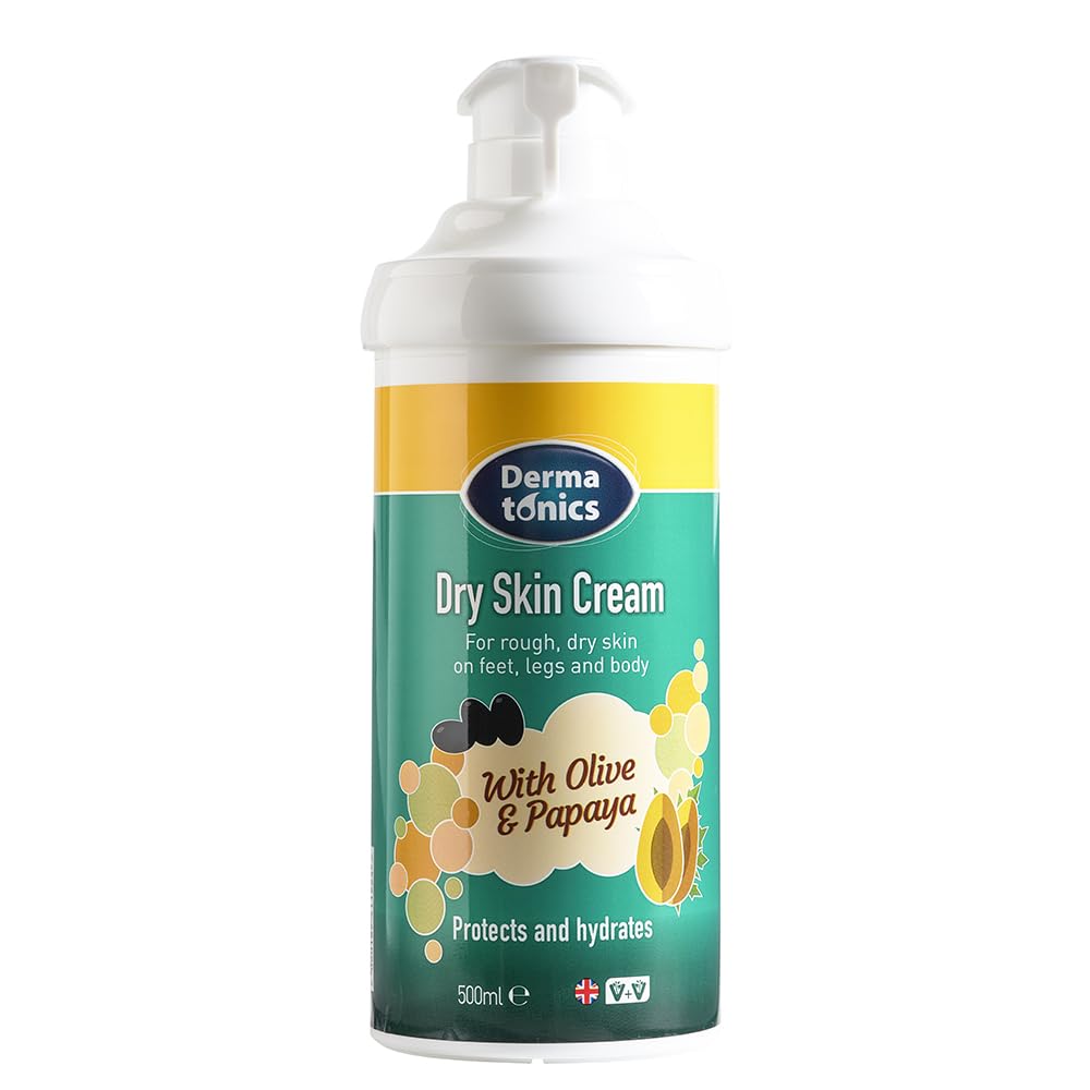 Dermatonics Dry Skin Cream – 10% Urea Moisturizer with Olive & Papaya