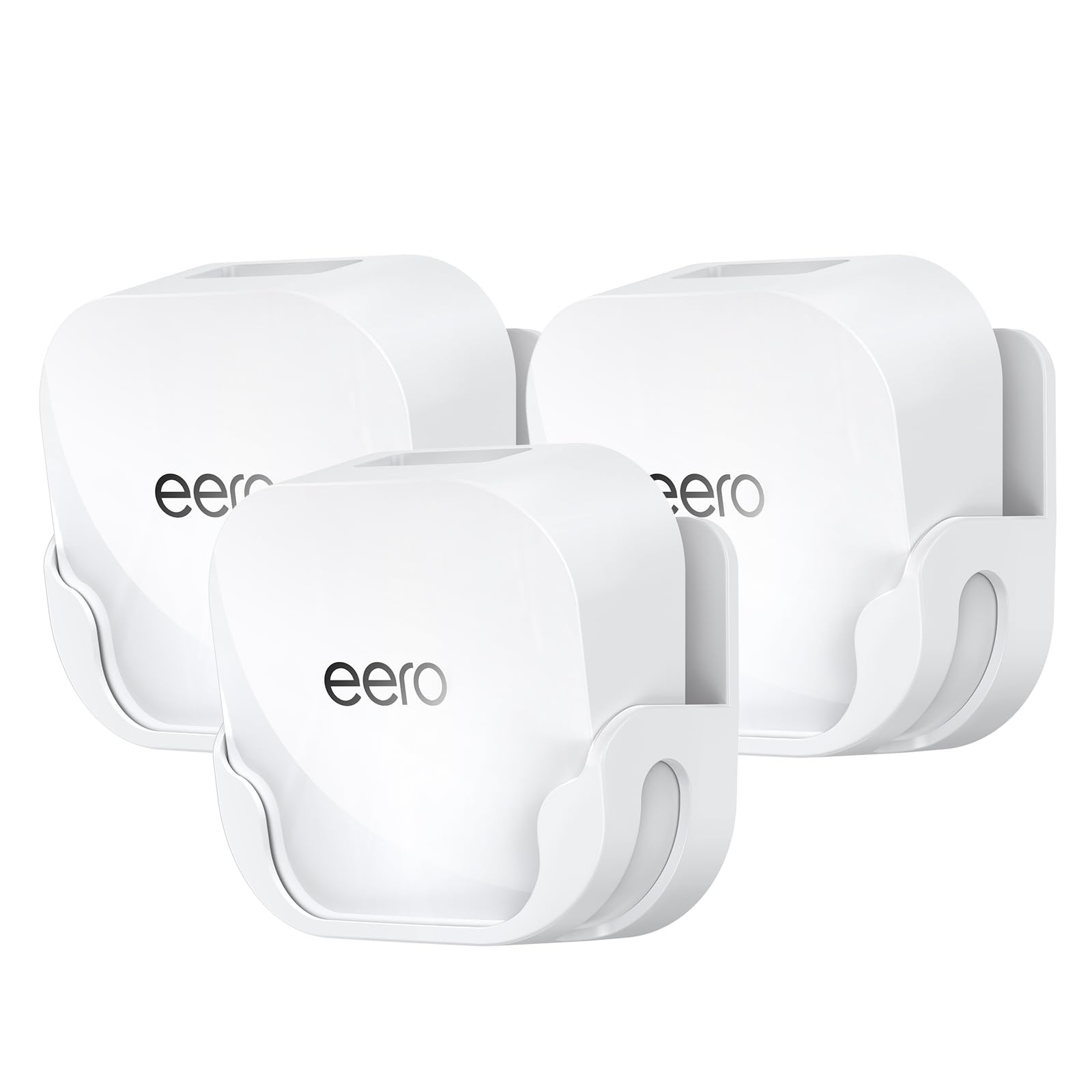 XLTTYWL eero 7 Wall Mount Kit | Cable Management Bracket, White 3-Pack