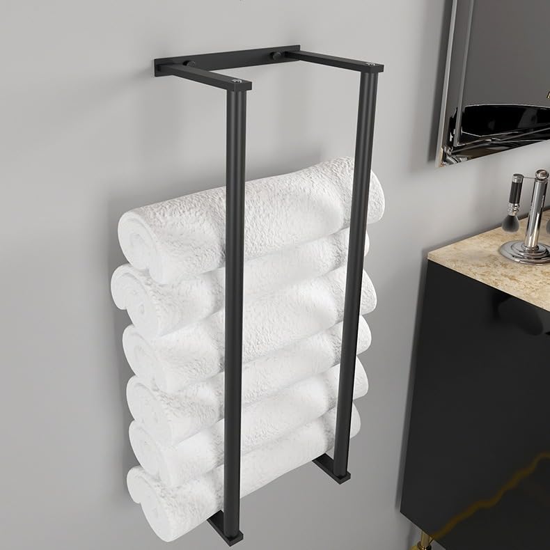 Wall Mounted Towel Rack – Stainless Steel Bathroom Storage