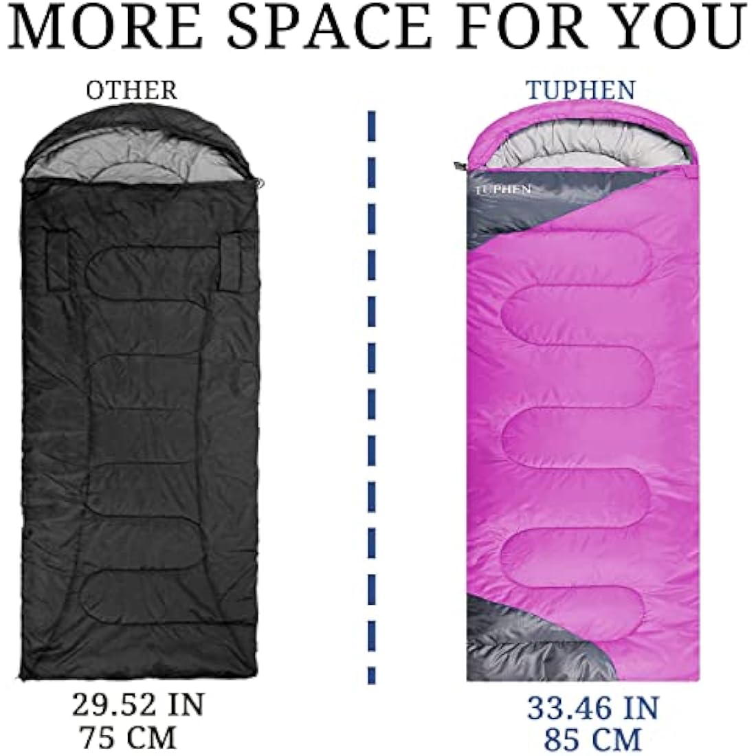 Tuphen XL Sleeping Bag | 3-4 Season Waterproof Nylon Camping Gear