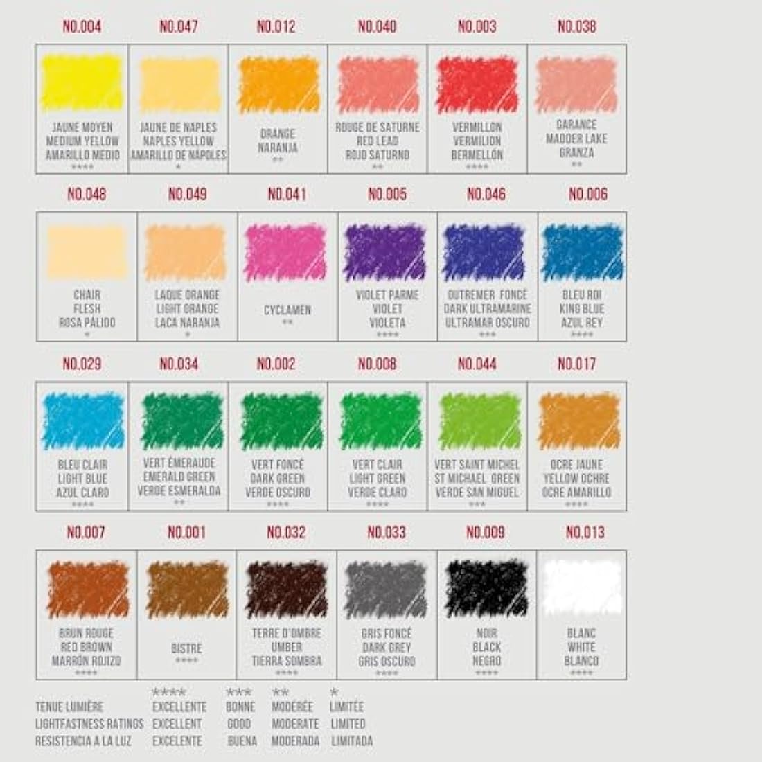 Conte a Paris Pastel Pencil Set – 24 Assorted Professional Drawing Pencils
