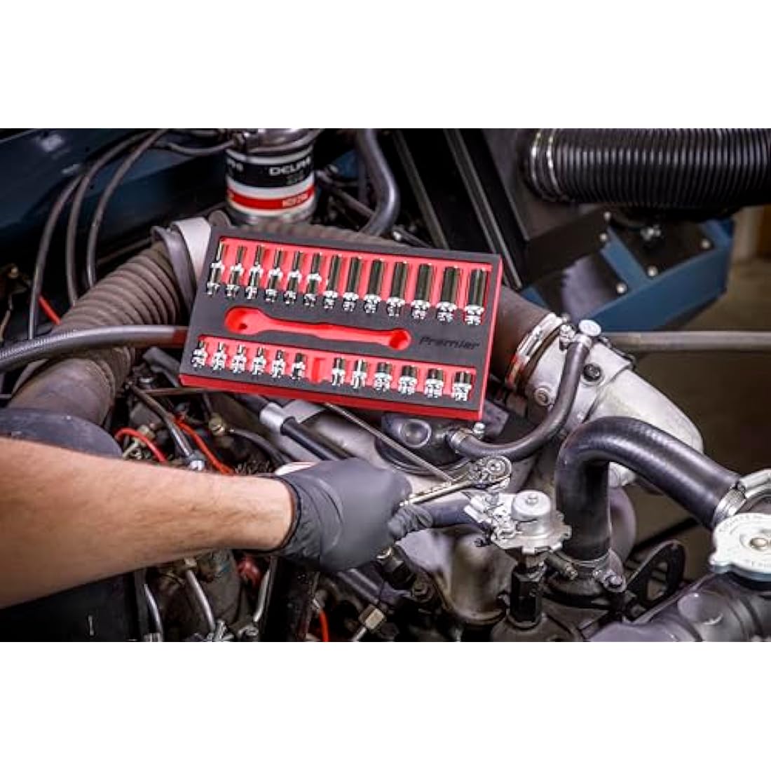 Sealey AK66721 1/4" Sq Drive Ratchet Wrench & Socket Set – 27pc