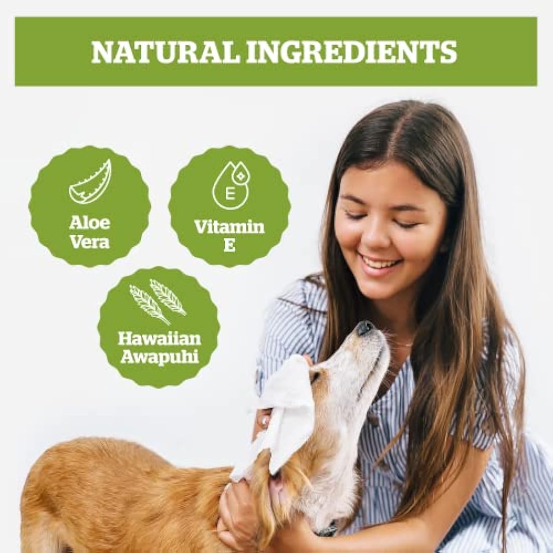 Pogi’s Dog Wipes – Plant-Based Hypoallergenic Pet Wipes, 400-Count