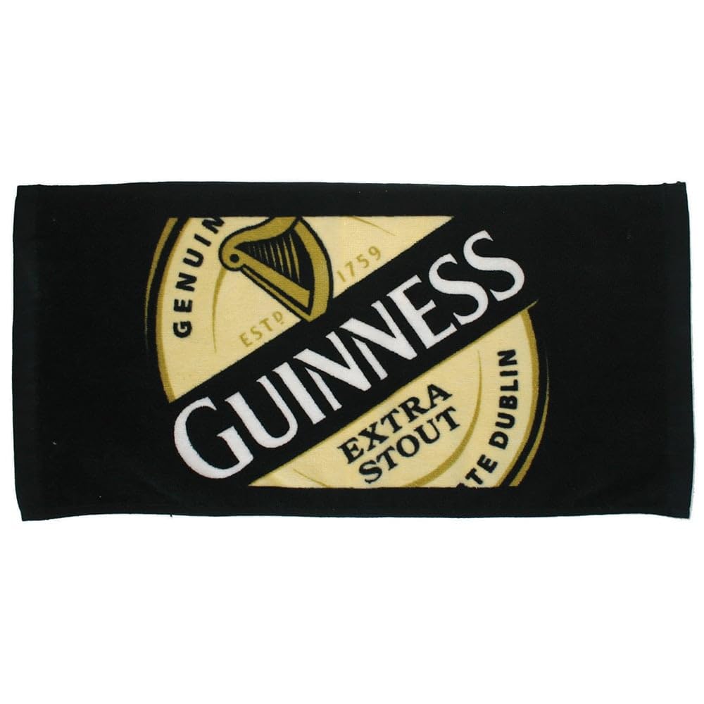 Guinness Label Bar Towel – 100% Cotton Licensed Pub Decor (Full Size)