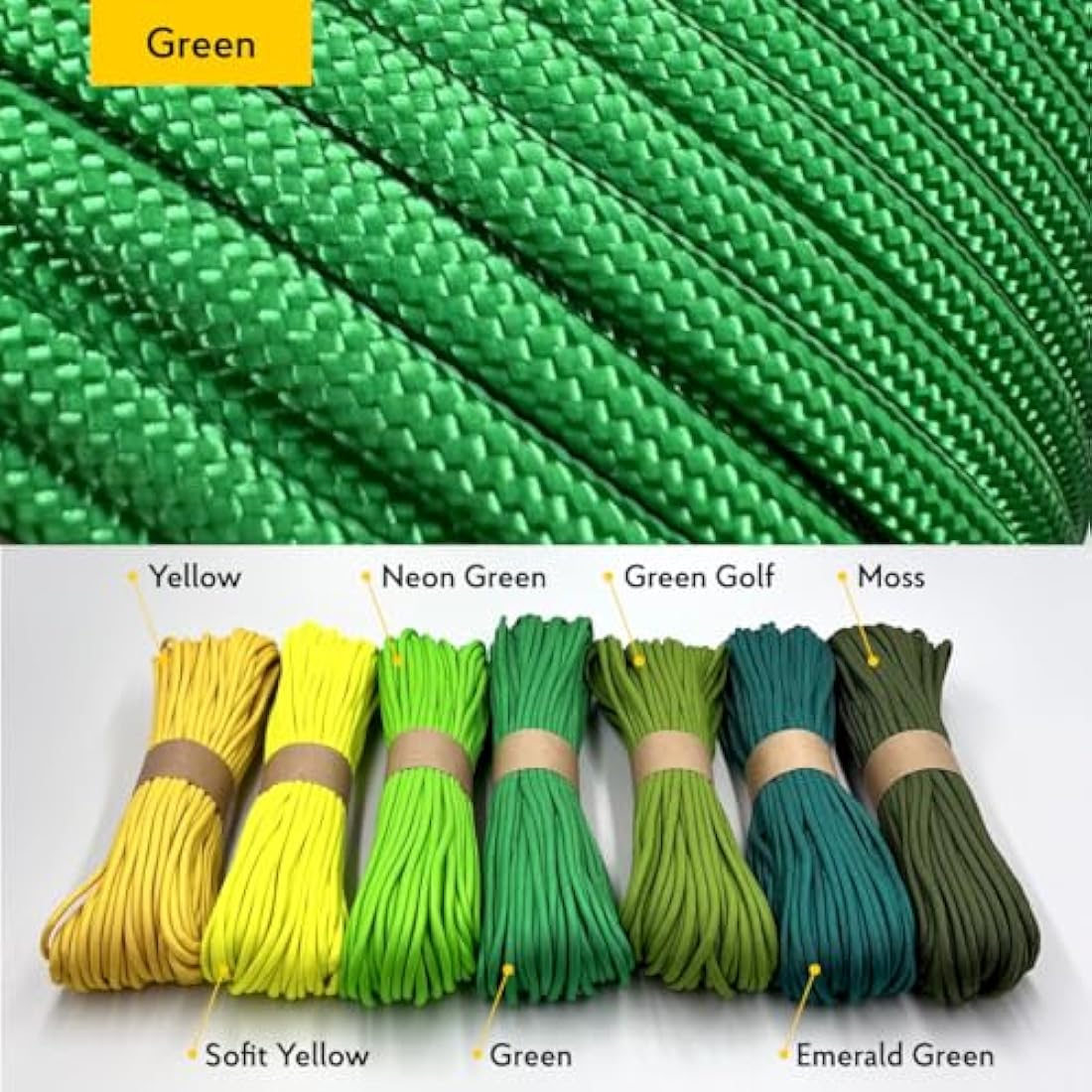EDCX 550 Paracord Type III – 4mm Nylon Rope for DIY, Camping & Survival