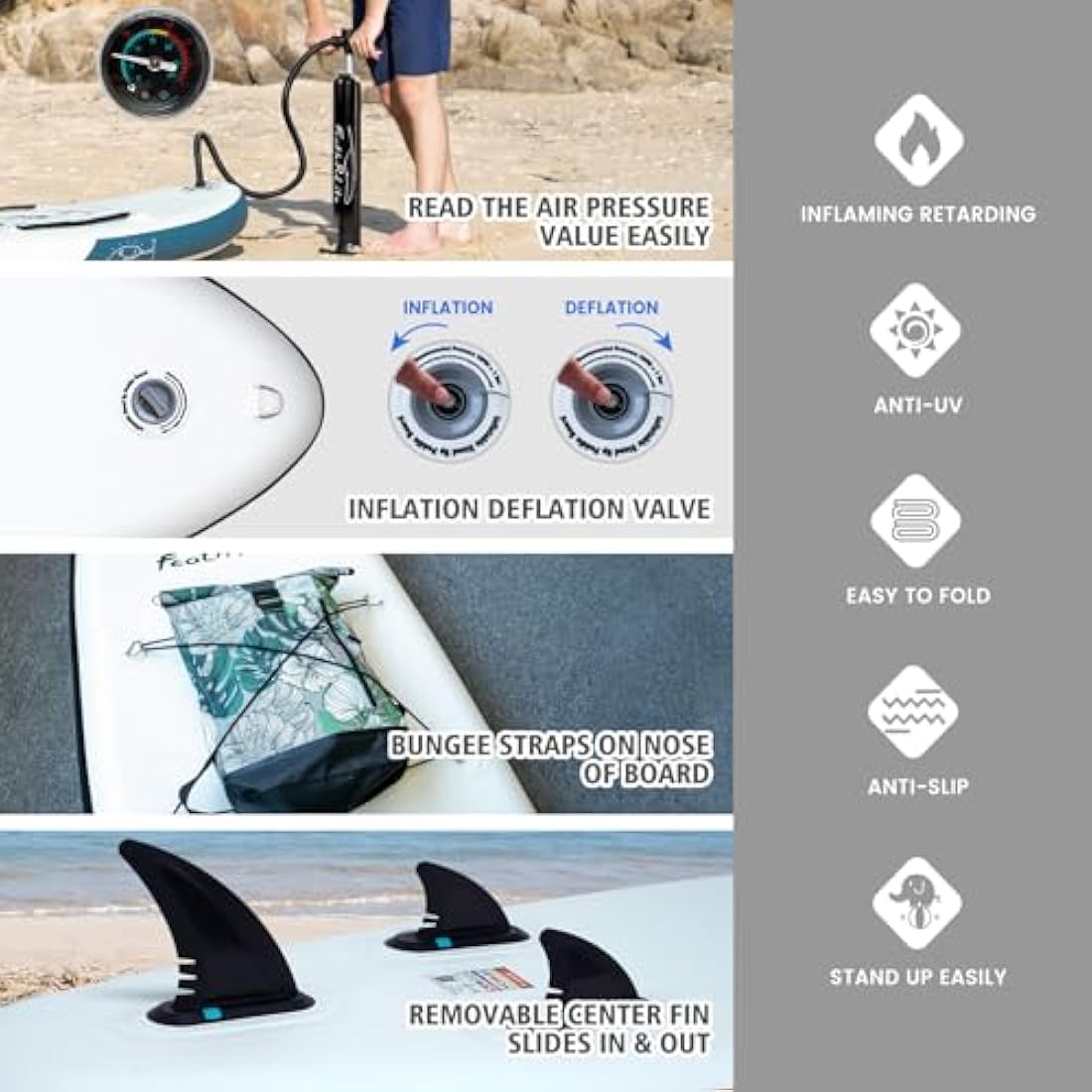 FEATH-R-LITE Inflatable Stand Up Paddle Board – Ultra-Light SUP Kit